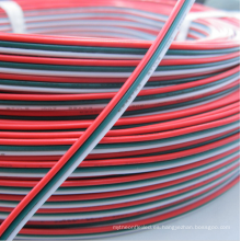 3pin PVC aisló el alambre 22awg estañado el cable de extensión de cobre 3 color rojo verde alambre eléctrico blanco